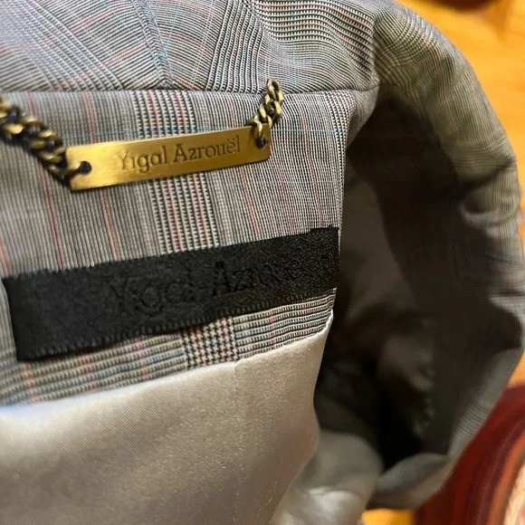 BOGO Yigal Azrouel Gray Plaid Blazer & Skirt Set - Picture 8 of 9